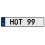 HOT 99  - White Aluminum Street Sign Mancave Euro Plate Name Door Sign Wall Art