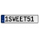 1SWEET51  - White Aluminum Street Sign Mancave Euro Plate Name Door Sign Wall