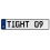TIGHT 09  - White Aluminum Street Sign Mancave Euro Plate Name Door Sign Wall