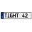 TIGHT 42  - White Aluminum Street Sign Mancave Euro Plate Name Door Sign Wall