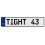 TIGHT 43  - White Aluminum Street Sign Mancave Euro Plate Name Door Sign Wall