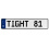 TIGHT 81  - White Aluminum Street Sign Mancave Euro Plate Name Door Sign Wall