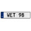 WET 98  - White Aluminum Street Sign Mancave Euro Plate Name Door Sign Wall Art