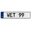 WET 99  - White Aluminum Street Sign Mancave Euro Plate Name Door Sign Wall Art