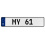 MY 61  - White Aluminum Street Sign Mancave Euro Plate Name Door Sign Wall Art