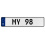 MY 98  - White Aluminum Street Sign Mancave Euro Plate Name Door Sign Wall Art