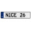 NICE 26  - White Aluminum Street Sign Mancave Euro Plate Name Door Sign Wall